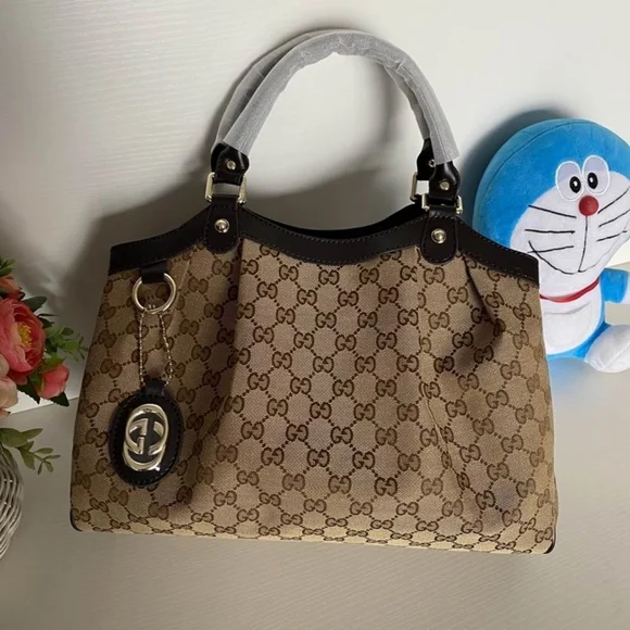 Sukey Medium GG canvas tote hand bag